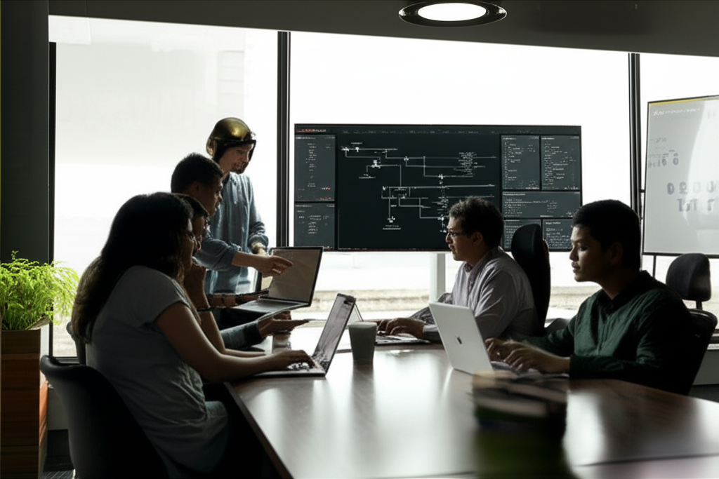 Resoftify team working on industrial solutions